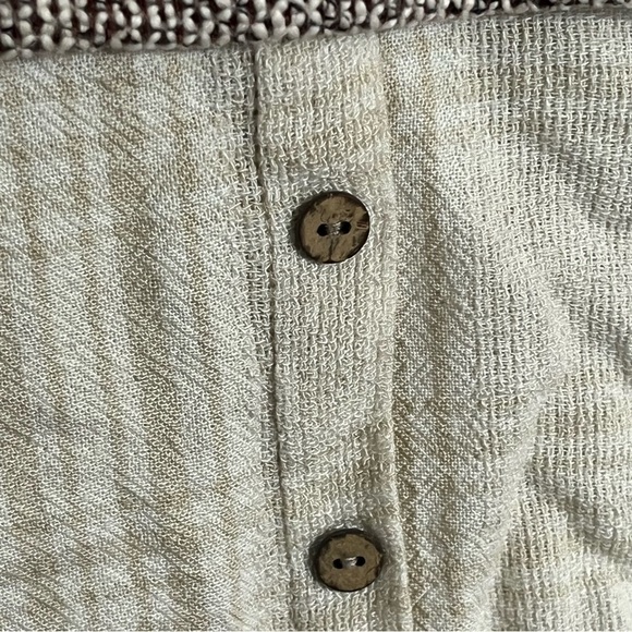 Women’s Blu Pepper Layered Knit Sweater With Linen Plaid Bottom Size Small - Picture 2 of 11